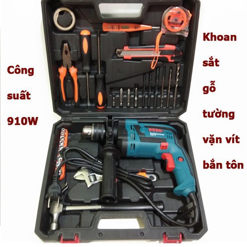 máy khoan boss 13ly vali 30 chi tiết