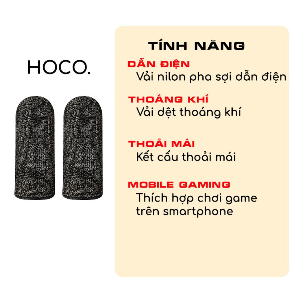 Găng tay gaming Hoco chính hãng DS04 Borophone BG1 1 cặp