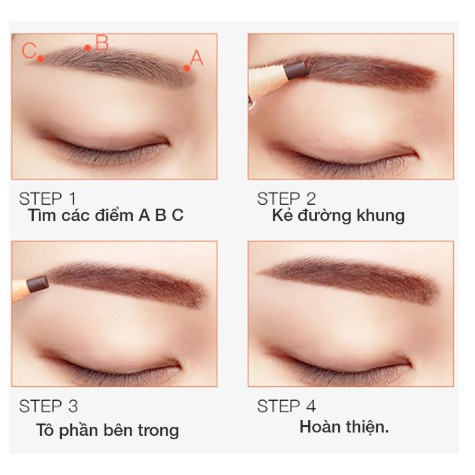 Chì xé kẻ chân mày Cosmetic Art Eyebrow Pencil, bút bóc trang điểm mắt phẩy sợi sắc nét chuyên dùng Makeup đẹp tự nhiên.