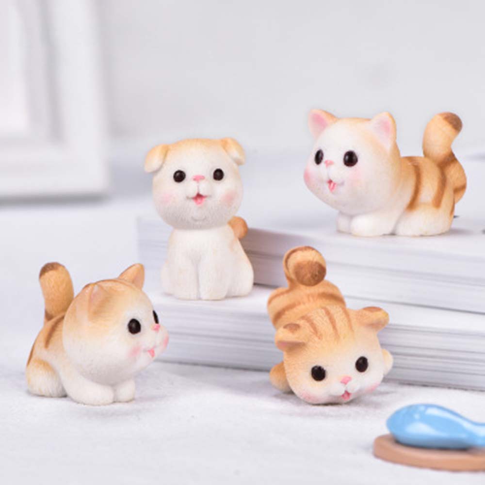 Tượng Mèo Mini Trang Trí Sân Vườn