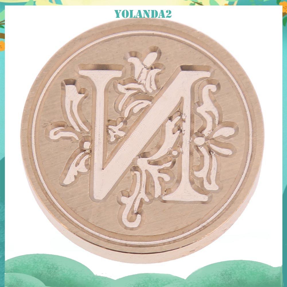 Con Dấu In Hình Hoa Và Chữ F-N Phong Cách Retro Độc Đáo