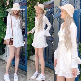 JUMPSUIT TAY LOE NƠ NGỰC (KÈM VIDEO HÌNH THẬT)