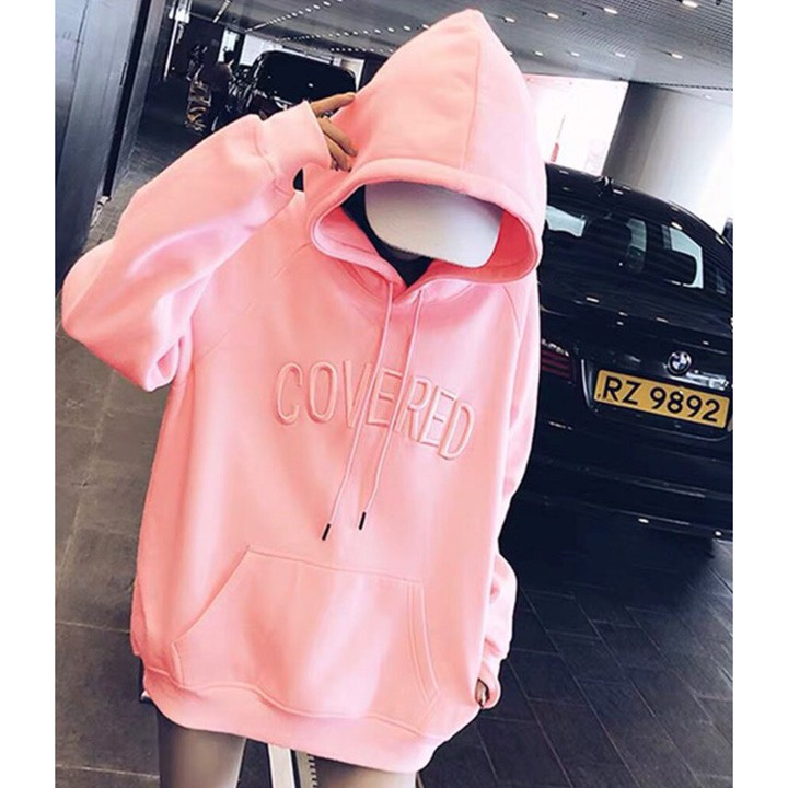 [Giá Sale] ÁO HOODIE - ÁO KHOÁC NỈ NGOẠI Thêu COVERED (HD2110 - Cổ Chui) | BigBuy360 - bigbuy360.vn