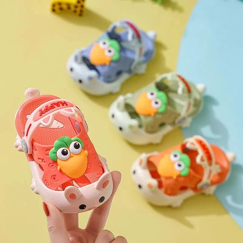 Dép hình thỏ hở mõm có quai cho bé siêu êm siêu mềm có size tập đi