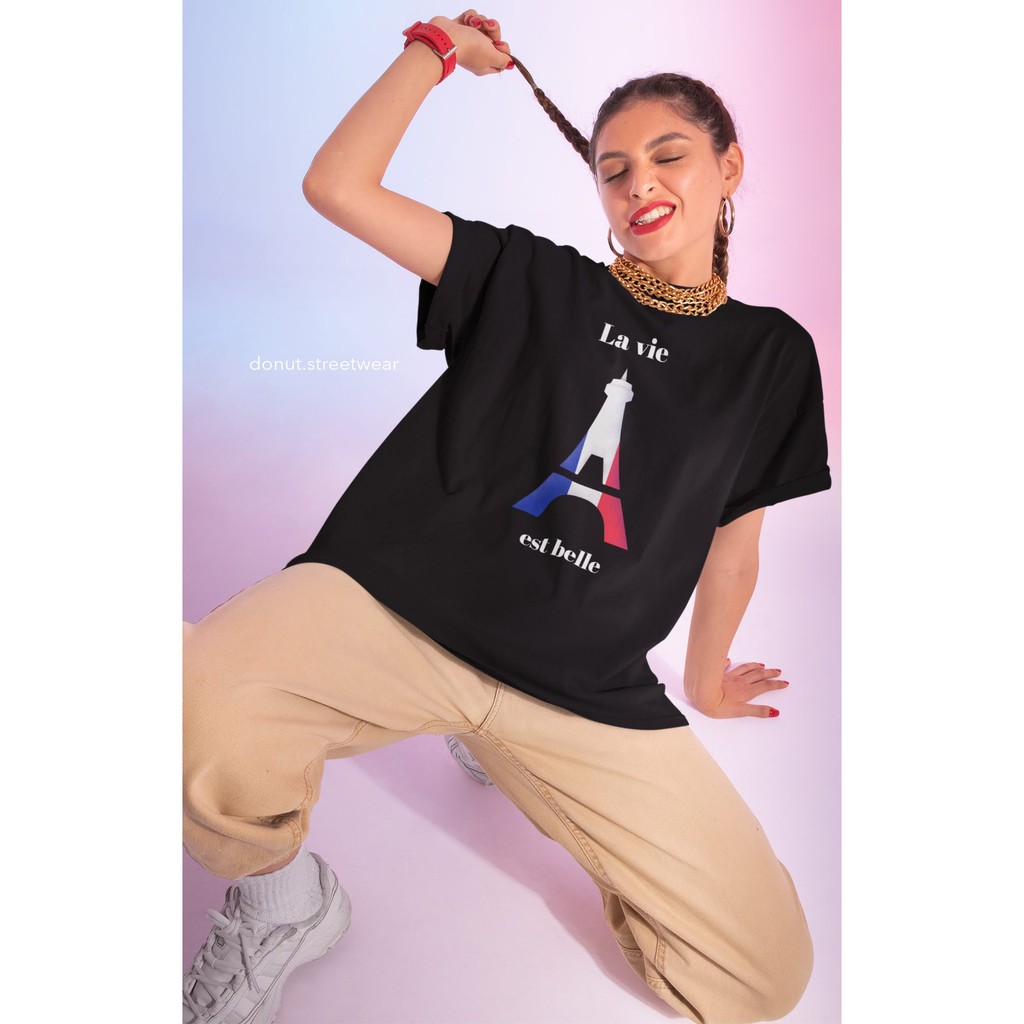 ÁO THUN OVERSIZE UNISEX THE EIFFEL TOWER