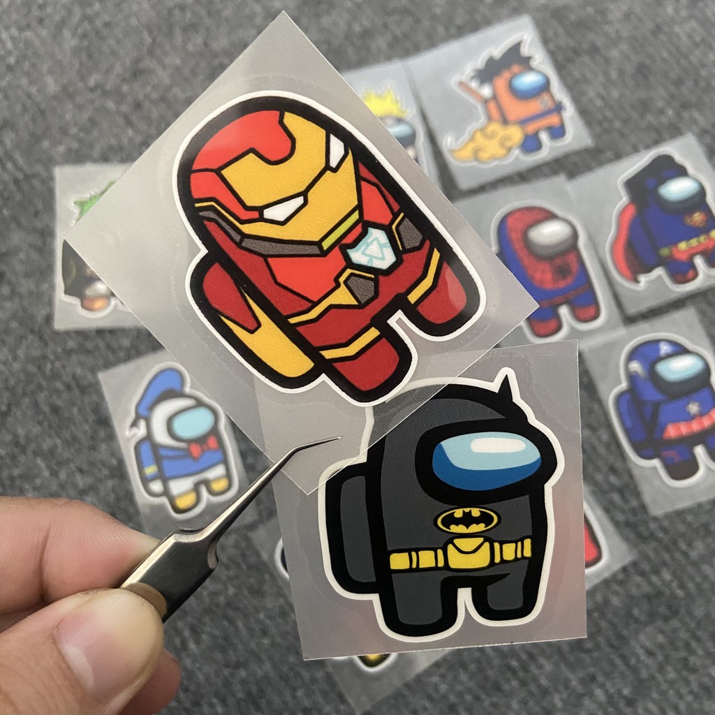 Sticker/Logo Ủi Among Us Nhiều Nhân Vật cao cấp Đồng Gía 5k