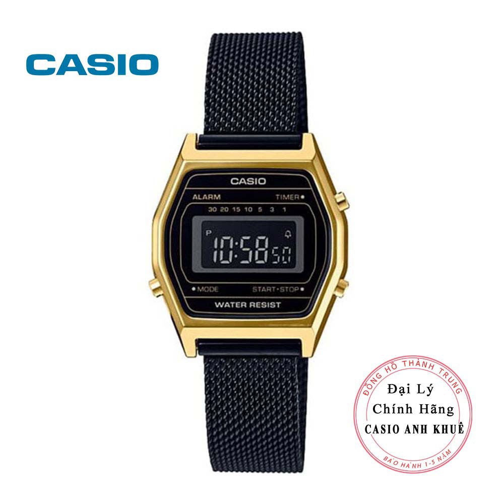 Đồng hồ điện tử nữ Casio LA690WEMB-1BDF dây kim loại