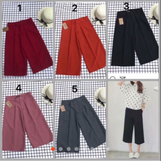 Quần Culotes (quần ống rộng 9 tấc)