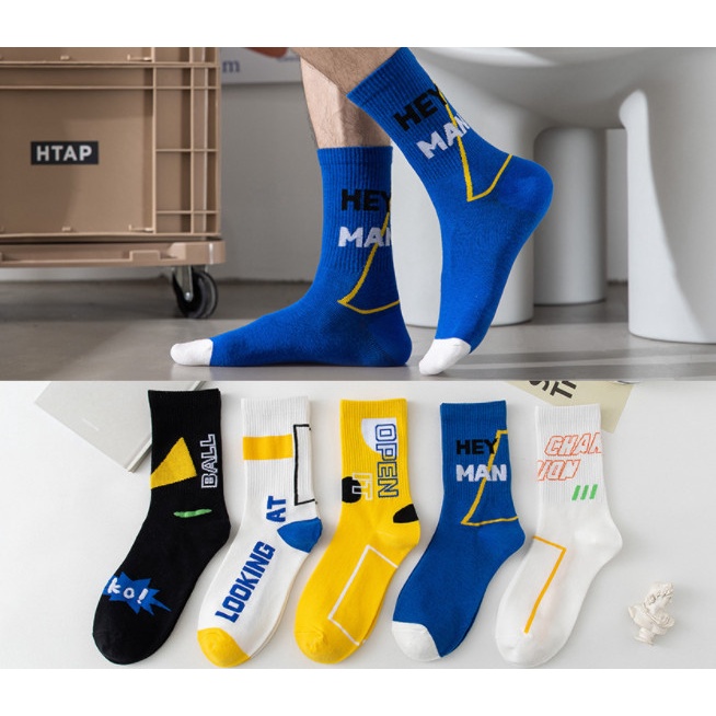 Vớ thể thao cao cổ Nam Nữ phong cách trẻ trung, năng động, cá tính.