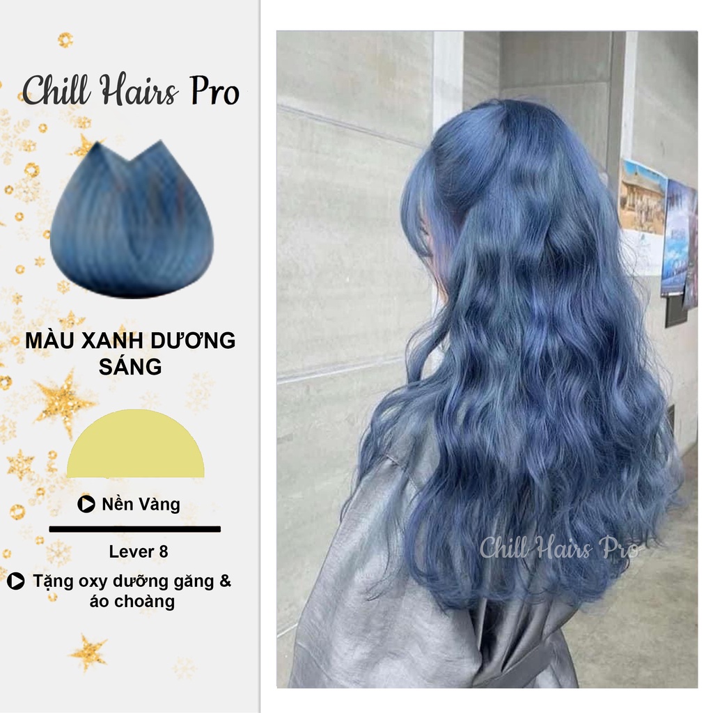 Thuốc Nhuộm Tóc MÀU Xanh Dương Sáng Không Tẩy | Chillhair, Chillhairs