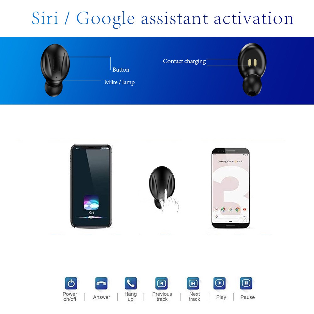 Tai nghe Bluetooth XG13⚡HÀNG HÓT⚡ TWS không dây - Âm thanh HIFI - Màn hình led - Chống ồn - Chống nước