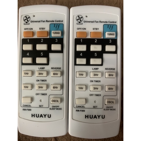 điều khiển remote quạt đa năng chính hãng Huayu -RM989-lỗi đổi mới