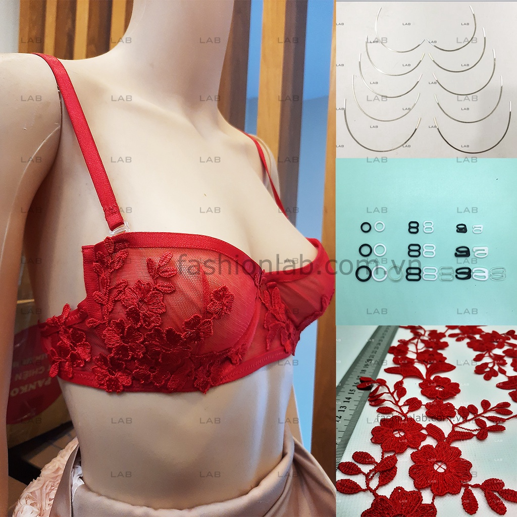 Set áo may áo bra (Shape of red)- 1 set #0101