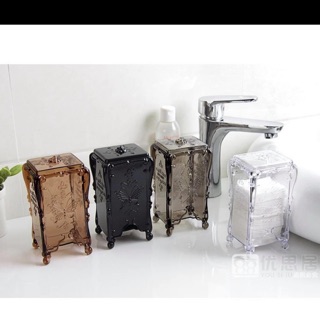 Hộp đựng bông tẩy trang chống bụi có nắp