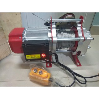Tời điện HiKari HK-2000,công suất 2,2 KW,MadeinThái lan nâng 1000-2000kg màu đỏ,đặt trên cao hoặc mặt đất.