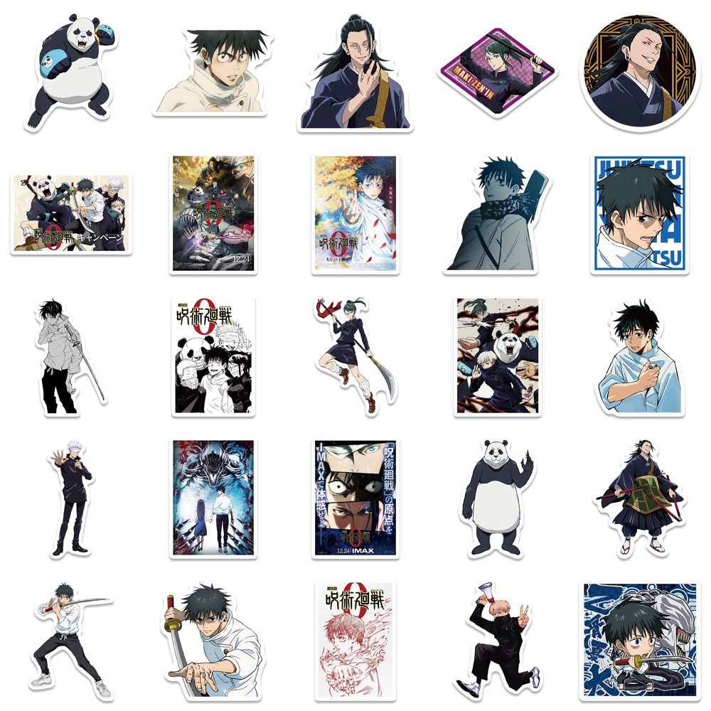 Bộ 50 Miếng Dán Graffiti Chống Thấm Nước Hình Anime Dùng Trang Trí Laptop/Xe Đạp/Xe Máy