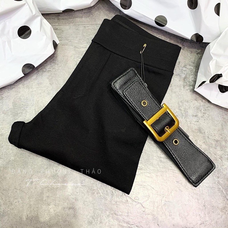 Mẫu Mới Đai lưng chữ D bản 4cm / thăt lưng chun chiết éo - Hari Korea Accessories