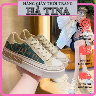 Giày thể thao nữ mới trend 2022-giày thể thao gc nữ-màu xanh kem