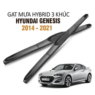 Gạt Mưa Xe Hyundai Genesis Hybrid 3 Khúc Lưỡi Silicone Cao Cấp Chính Hãng