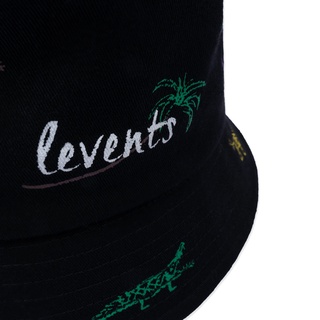 Nón Levents Bucket Hat/ Black Chất Cotton Unisex