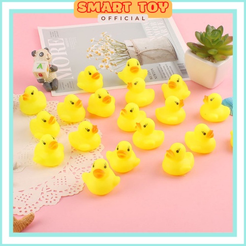 Đồ chơi nhà tắm vịt thả bồn tắm, set 4 mẹ con vịt kêu chíp chíp vui nhộn dành cho bé yêu