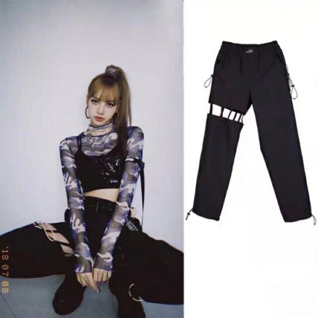 (Sẵn )Quần Lisa Black Pink - quần bomber cho bạn trẻ hay dancer