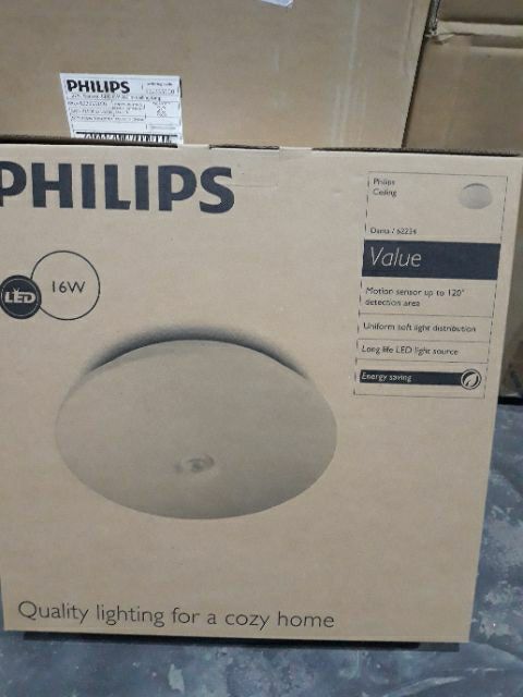 Đèn ốp trần cảm ứng 62234 16w 2700k philips