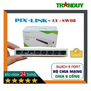 N032 Bộ Hub chia mạng 8 cổng -- Switch 8 port-- PIX- LINK - Hàng chính hãng