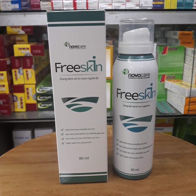 FREESKIN - Dung dịch xịt mụn ngoài da 80ml