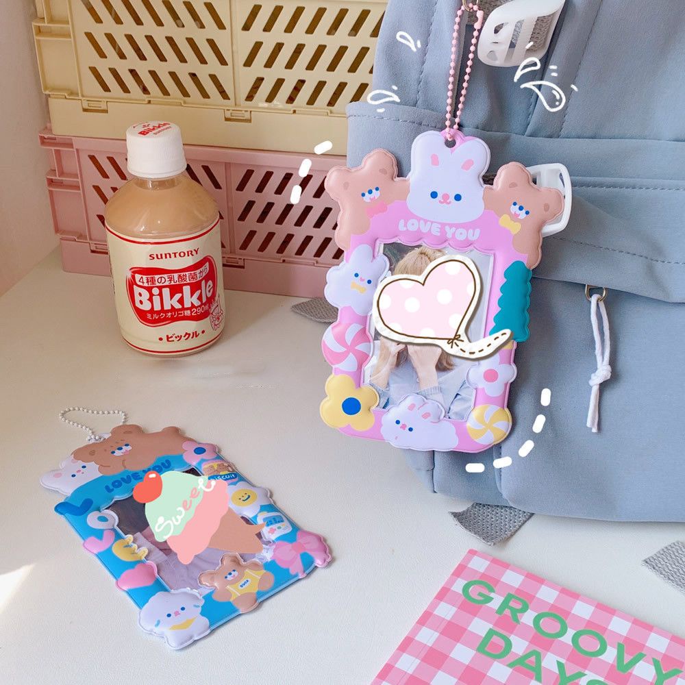 Dây đeo đựng thẻ ID học sinh in hình hoạt hình xinh xắn sử dụng bền