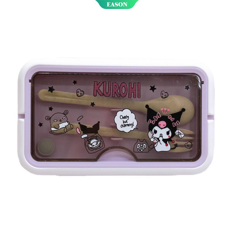 Hộp Đựng Cơm Trưa Cách Nhiệt Chia Ngăn Hình Hoạt Hình Dễ Thương Phong Cách Nhật Bản