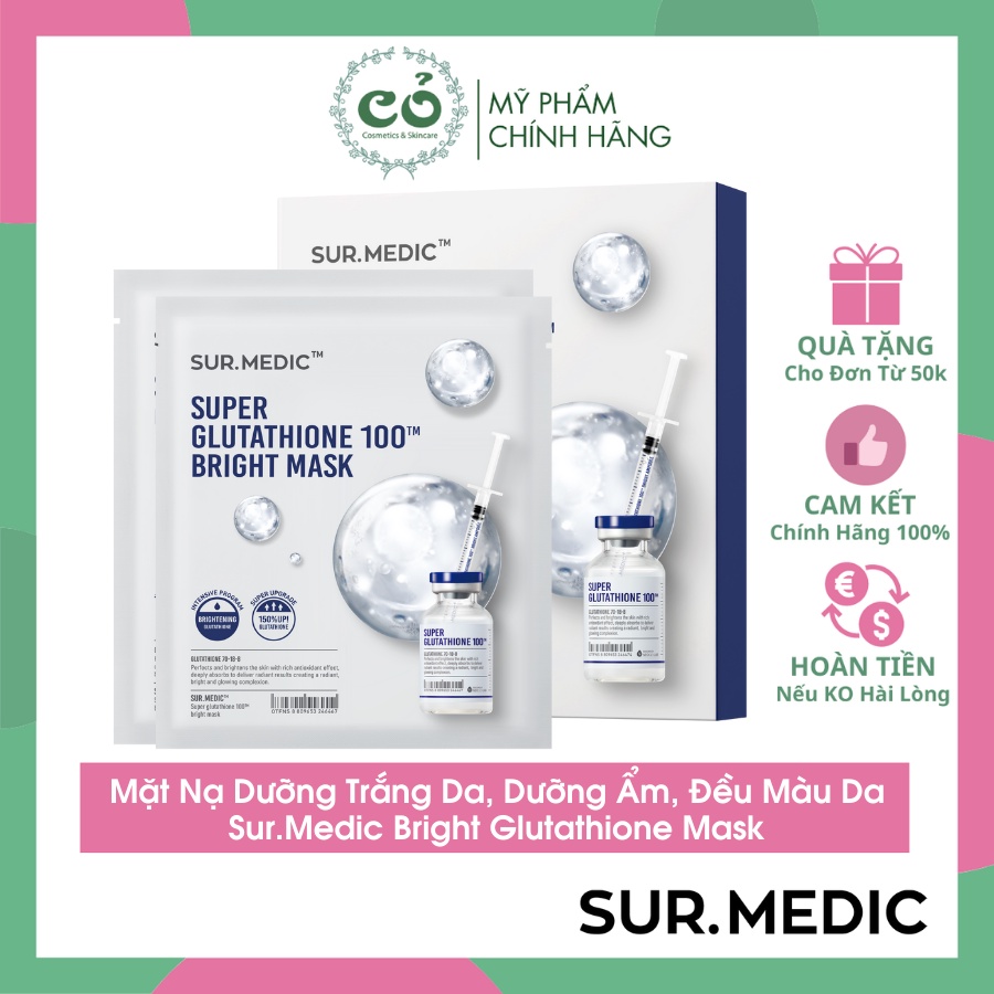 Mặt Nạ Dưỡng Trắng SURMEDIC Bright Glutathione Mask 30g