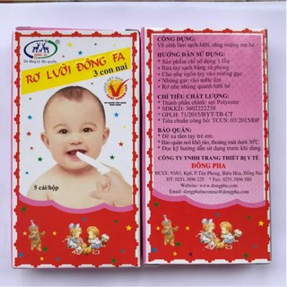 1 hộp gạc rơ lưỡi đông fa cho bé