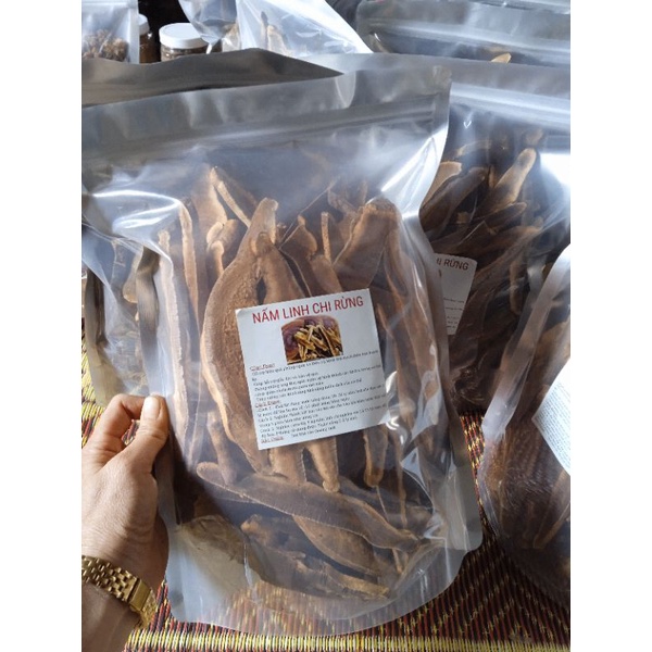 1 kg nấm linh chi rừng thái lát