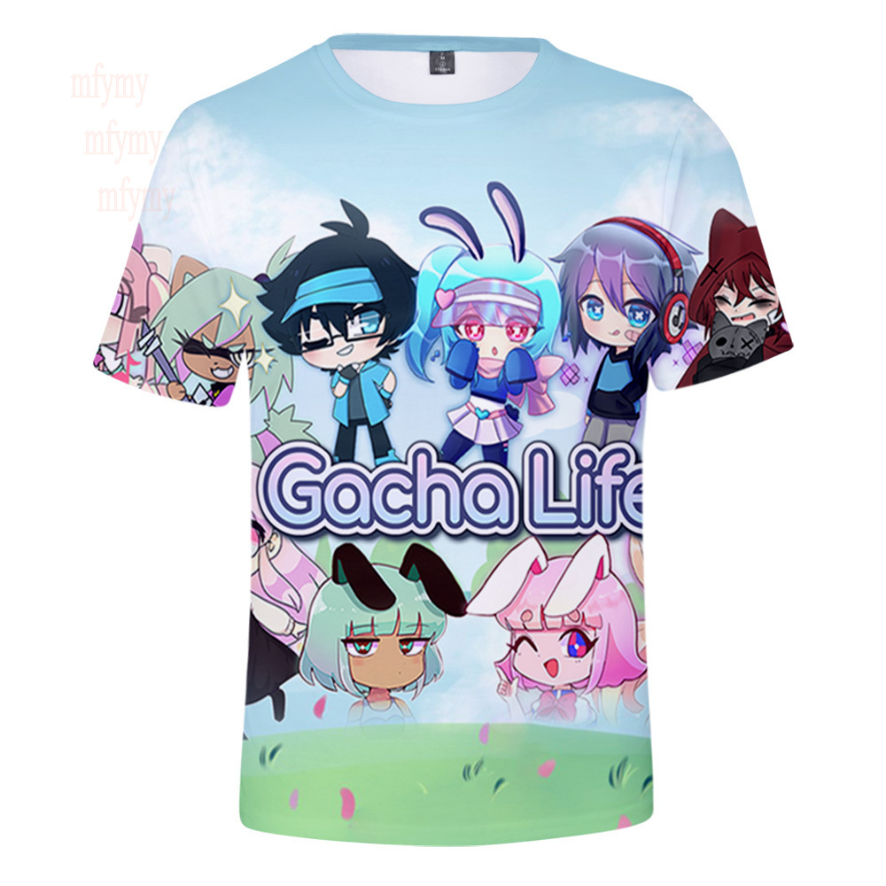 Áo Thun Thời Trang Gacha Life Cho Trẻ Em Gái / Bé Trai