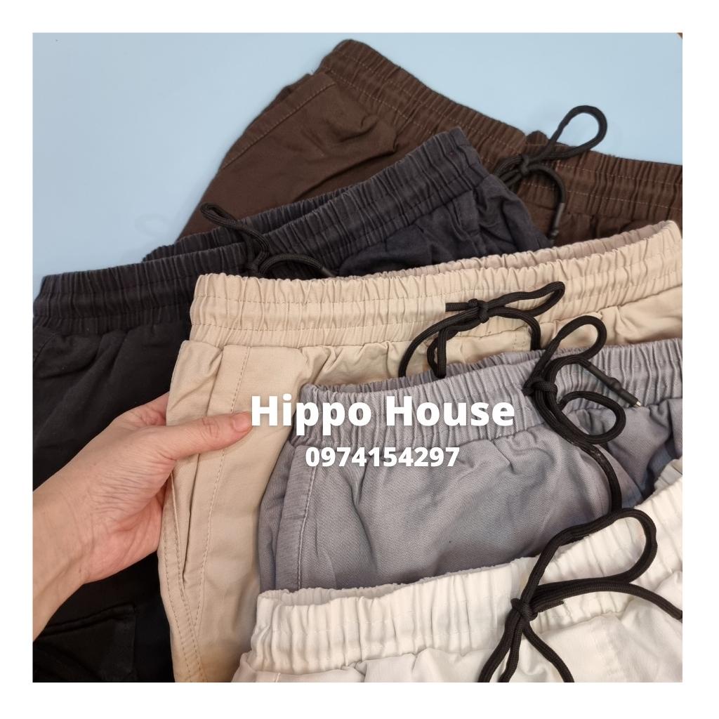 Quần Short Kaki Túi Hộp Bé Trai Hippo House Size Đại 30 đến 50kg