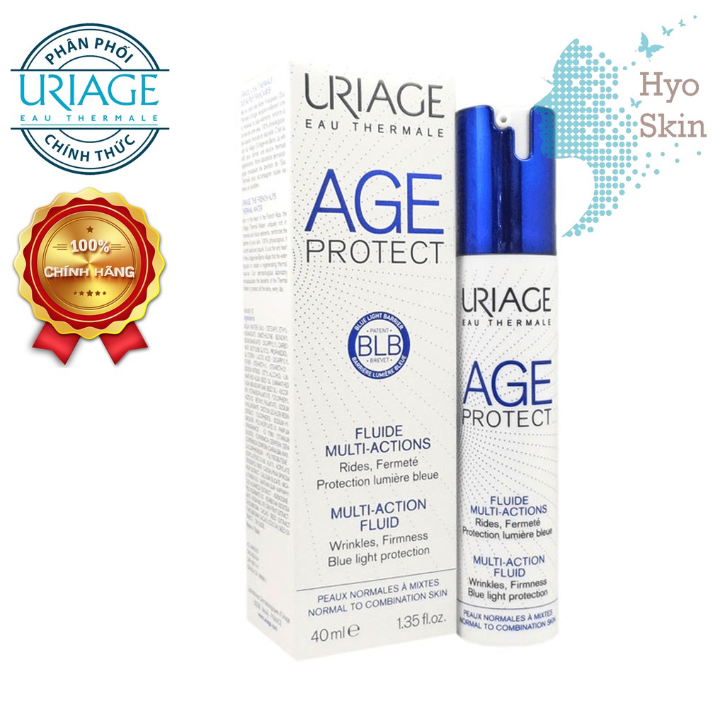 [CHÍNH HÃNG] Sữa Dưỡng Da Và Chống Lão Hoá Da Cho Da Thường Đến Hỗn Hợp, Nhờn URIAGE AGE PROTECT FLUIDE MUL-ACT 40ml