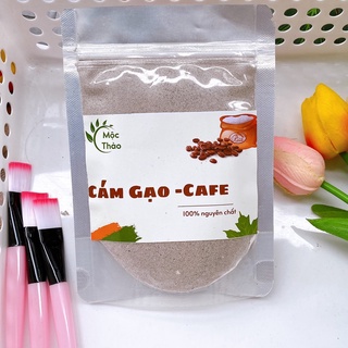 Bột cám gạo Cafe đắp mặt, tắm trắng, tẩy tế bào chết handmade