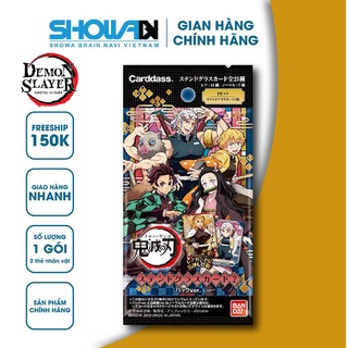 Thanh gươm diệt quỷ, Kimetsu no Yaiba BANDAI,Thẻ nhân vật Kính màu ghép VOL2, 1 gói/2 thẻ