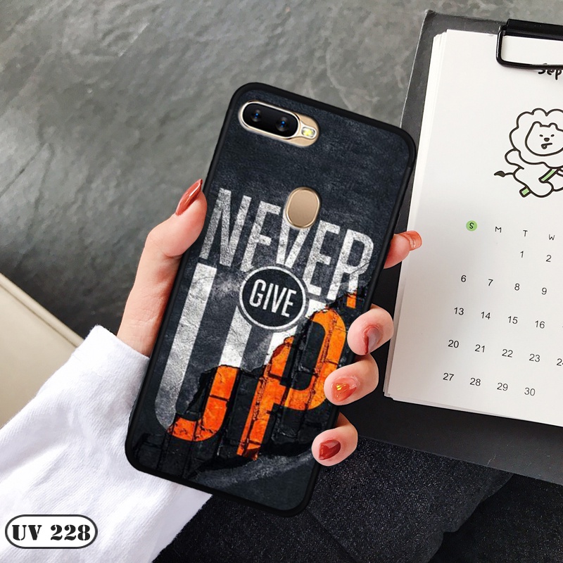 Ốp lưng nhám in hình 3D OPPO R11S