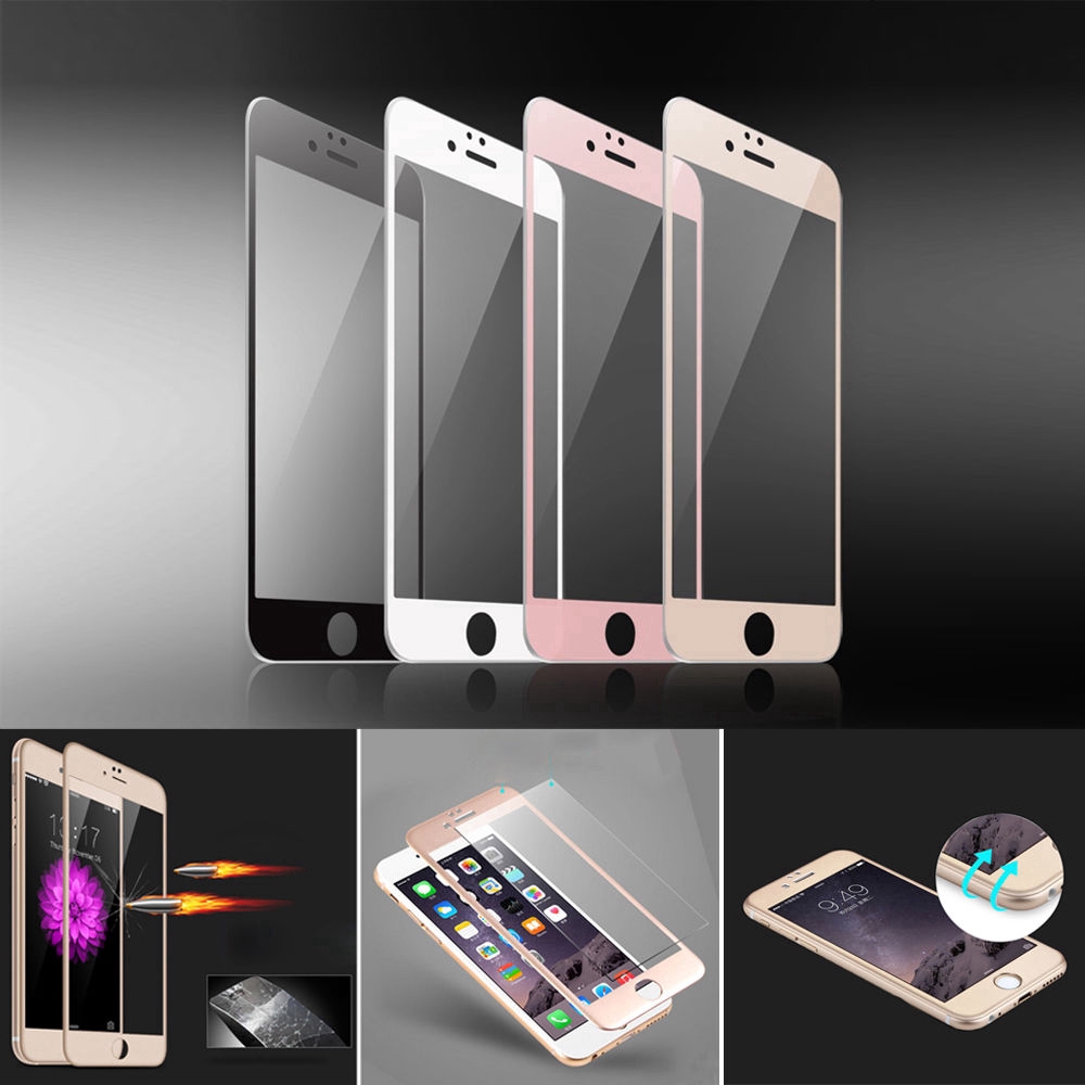 Set miếng dán cường lực toàn màn hình 3D dùng cho IPhone 6 6s 6+ 6s+ 7 8 7+