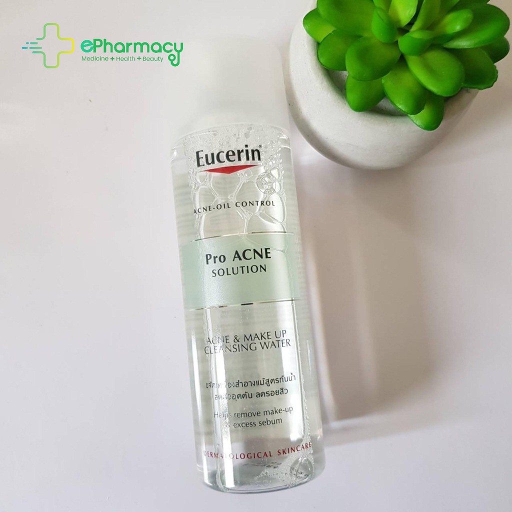 Nước tẩy trang Eucerin cho da dầu mụn - EUCERIN ProACNE Solution Acne &amp; Makeup cleansing water 200ml 87926