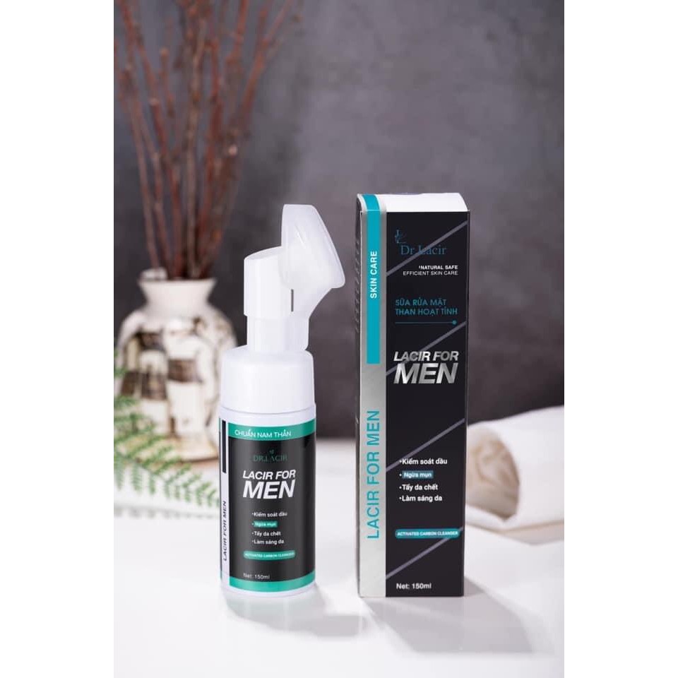 Sữa Rửa Mặt Nam Drlacir-Lacir For Men,Chai 150ml,chăm sóc da,Giúp làm sạch da mặt,loại bỏ bã nhờn,se khít lỗ chân lông
