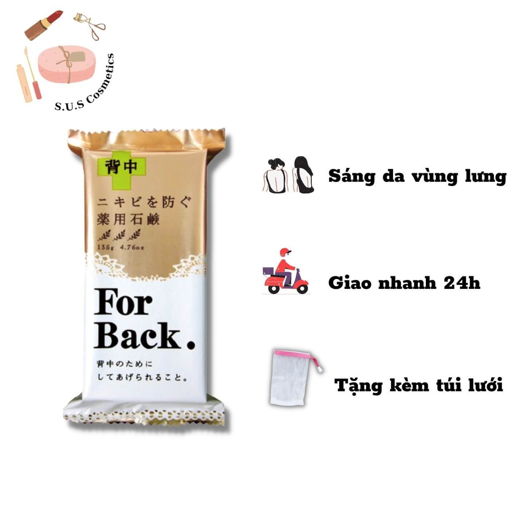 [Hàng mới về] Xà phòng Giảm Mụn Lưng Pelican For Back Hot Nhất Năm - Soap Mụn Lưng