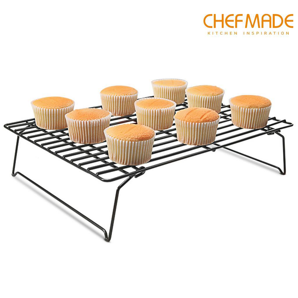Lưới Nướng Và Làm Mát Bánh Chefmade Wk9127 Một Tầng Có Thể Xếp Chồng Lên Nhau Màu Đen Tiện Dụng