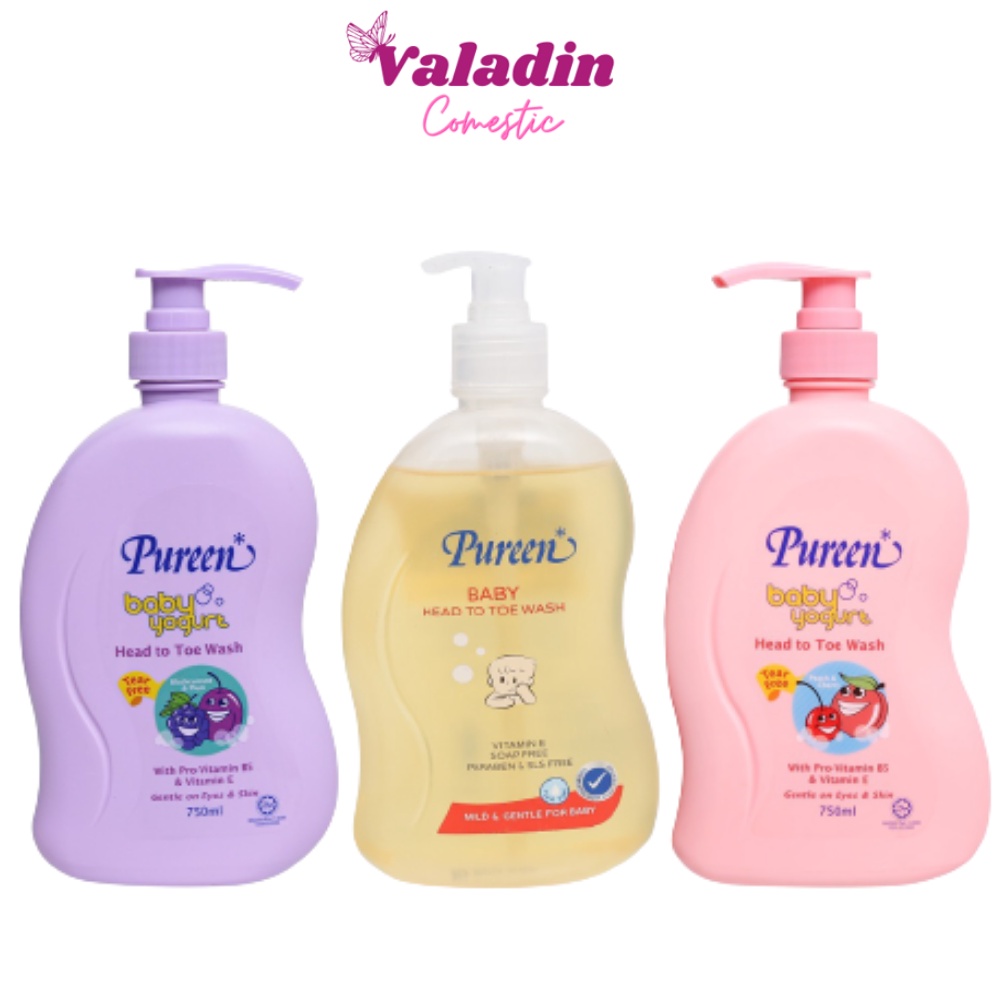 Sữa tắm gội bé sơ sinh PUREEN Baby Yogurt Head To Toe Wash (750ml) - Dầu tắm gội trẻ sơ sinh