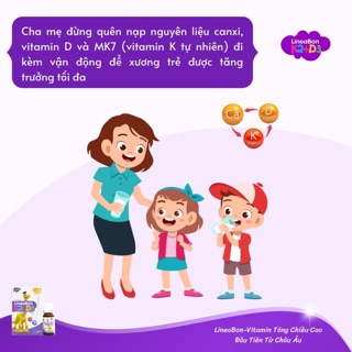 ( TĂNG QUÀ XỊN ) Lineabon D3 + K2 - Tăng chiều cao - Lọ 10ml