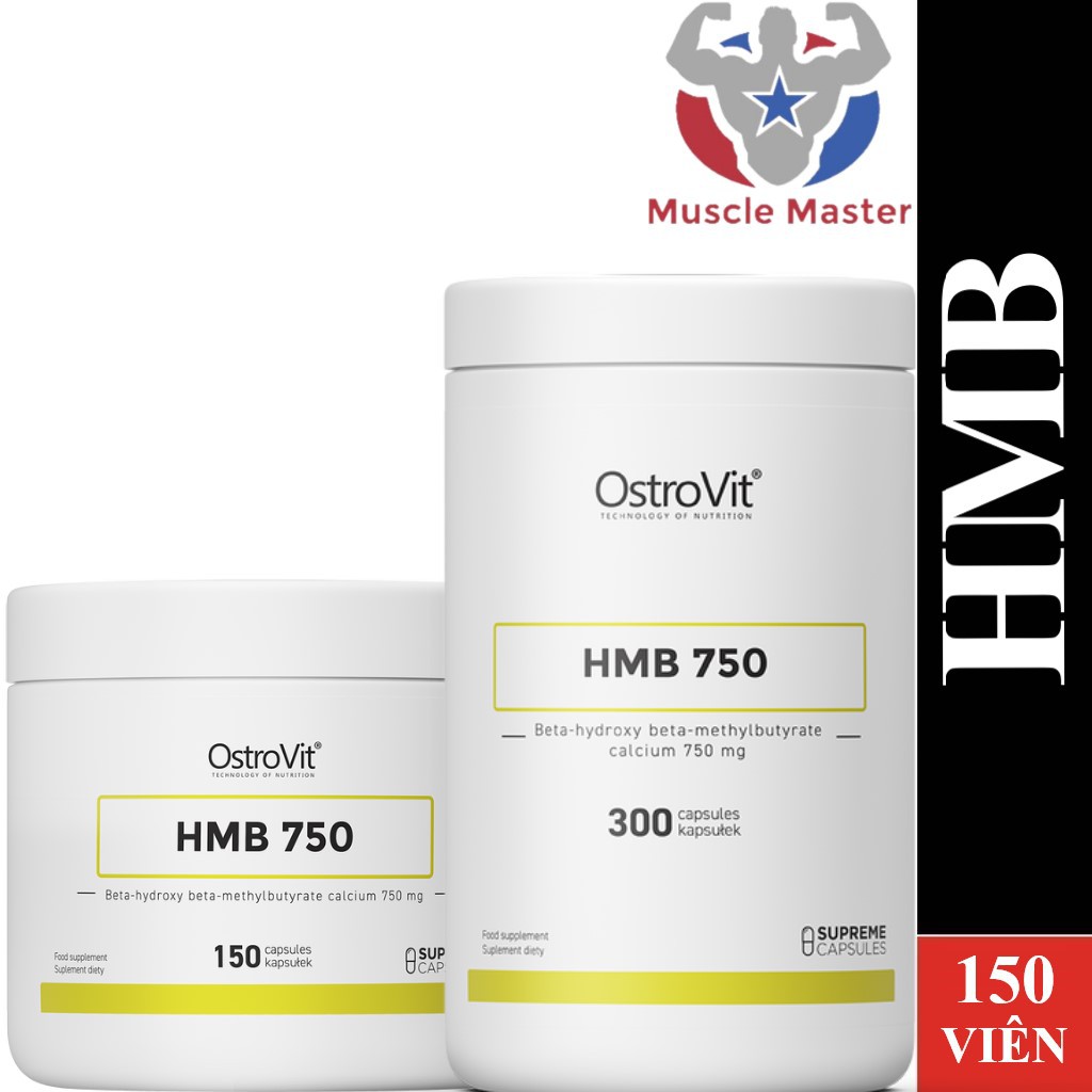 Thực Phẩm Bổ Sung Phát Triển Cơ Ostrovit HMB 150 - 300 Viên