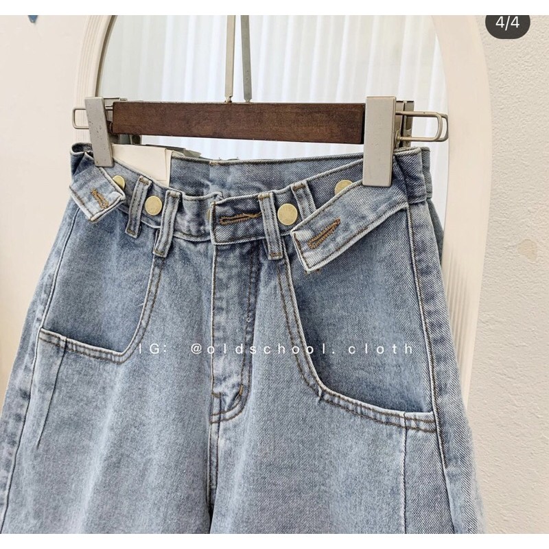 Quần Jeans Ngố Nút Gài | BigBuy360 - bigbuy360.vn