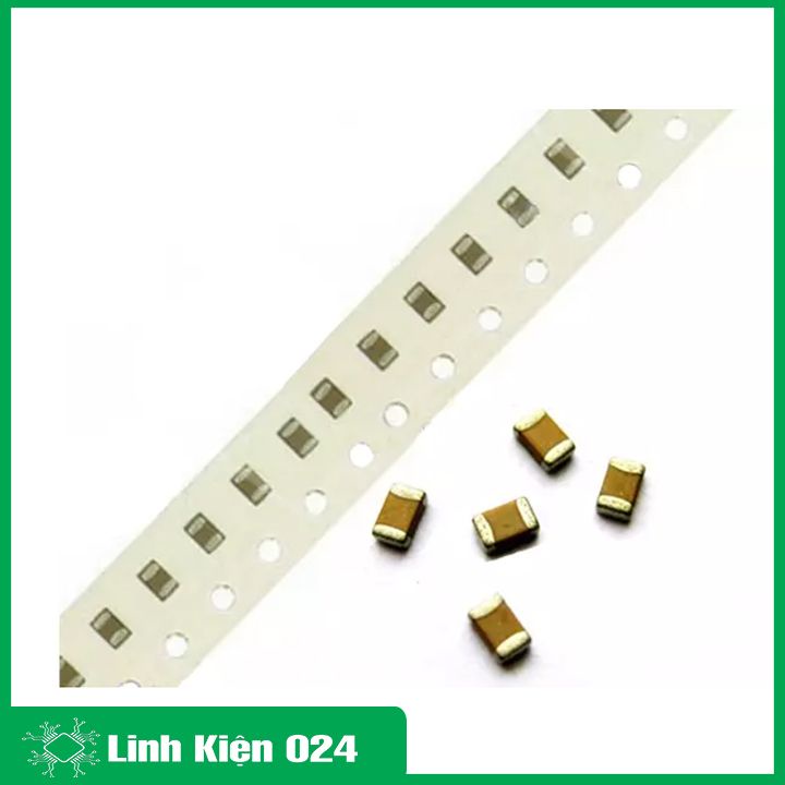 Tụ dán 0805 điện áp 50V giá trị 22P / 33P / 104-100nF / 106-1nF (giá/1 chiếc)